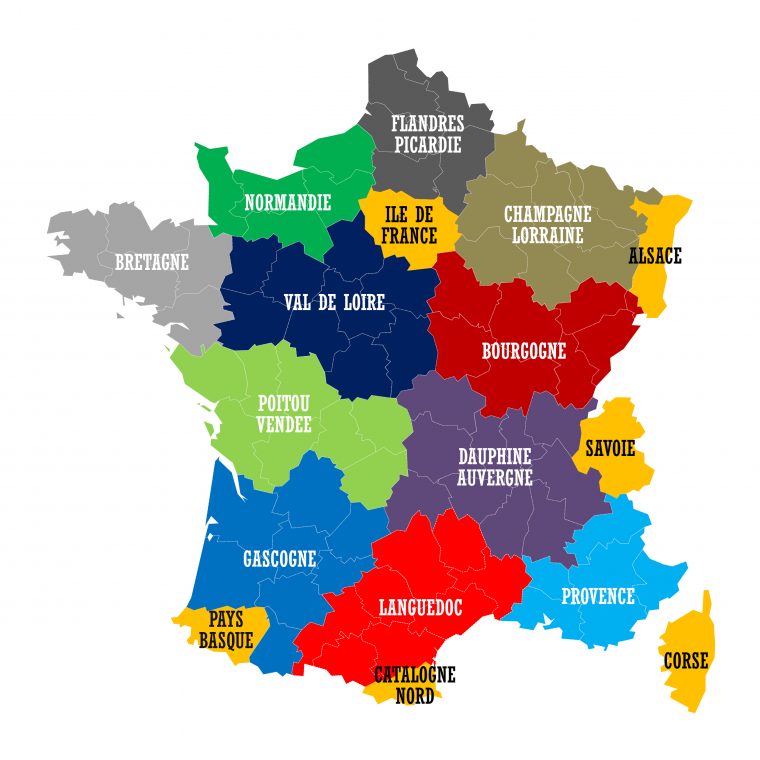 Nouvelles Régions – Redécoupage Des Collectivités encequiconcerne Les Nouvelles Régions De France Et Leurs Départements