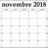 Novembre 2018 Calendrier Imprimable | Calendrier Gratuit serapportantà Calendrier 2018 Enfant