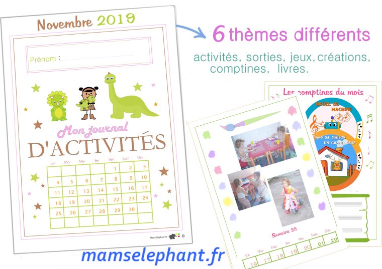 Novembre 2019 – Les Dinosaures dedans Cahier D Activité A Imprimer