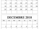 Novembre Decembre 2018 Calendrier | Calendrier Mensuel 2018 à Calendrier Mensuel 2018 À Imprimer