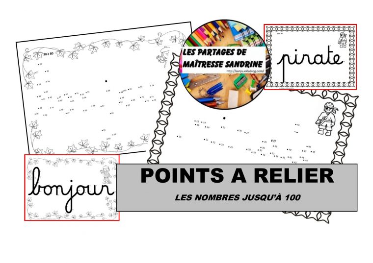 Numération – Points À Relier – Les Partages De Maîtresse destiné Relier Les Points De 1 À 30