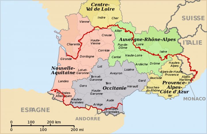 Occitanie – Wikipedia pour Région Et Département France