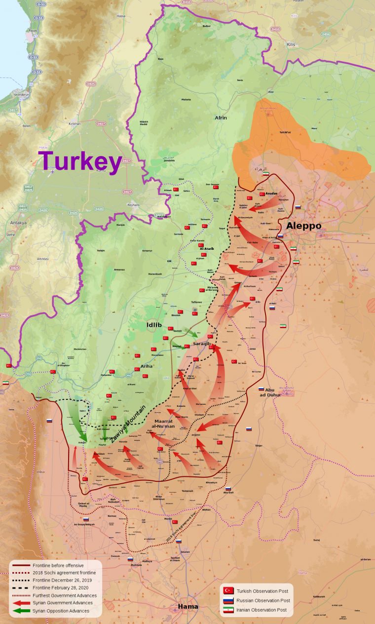 Offensive De Maarat Al-Nouman Et Saraqeb — Wikipédia concernant Carte Nouvelle Region