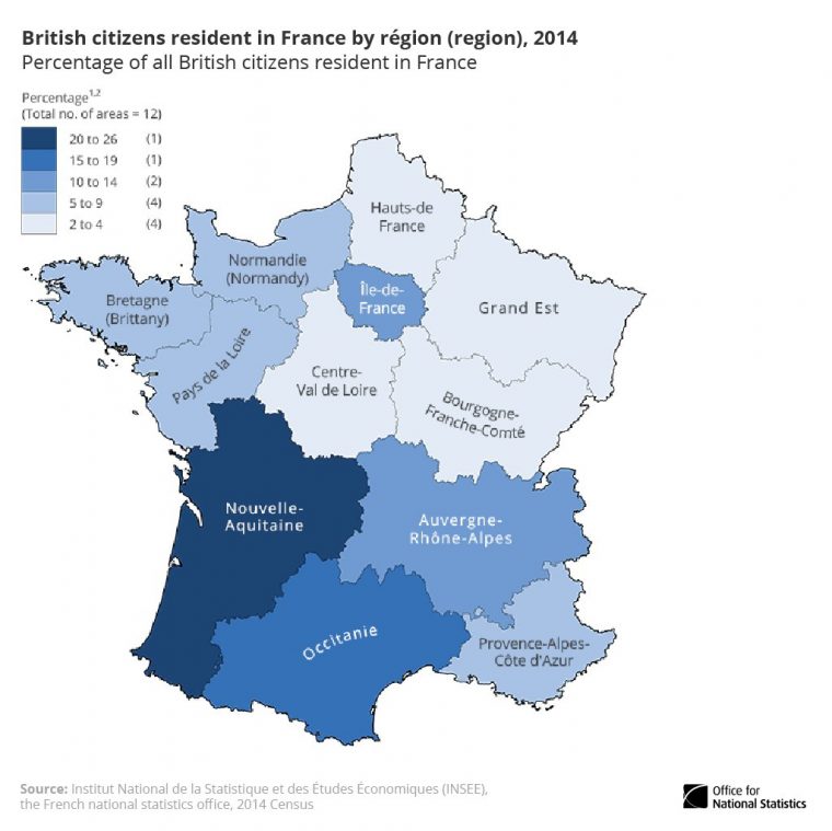 Office For National Statistics Ar Twitter: “26% Of British avec Nouvelle Region France