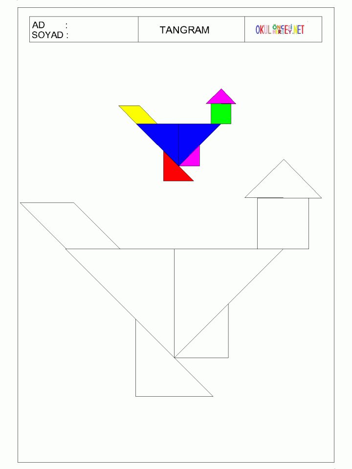 .okuloncesihersey Images Demo Serbest-Zaman tout Tangram Moyenne Section