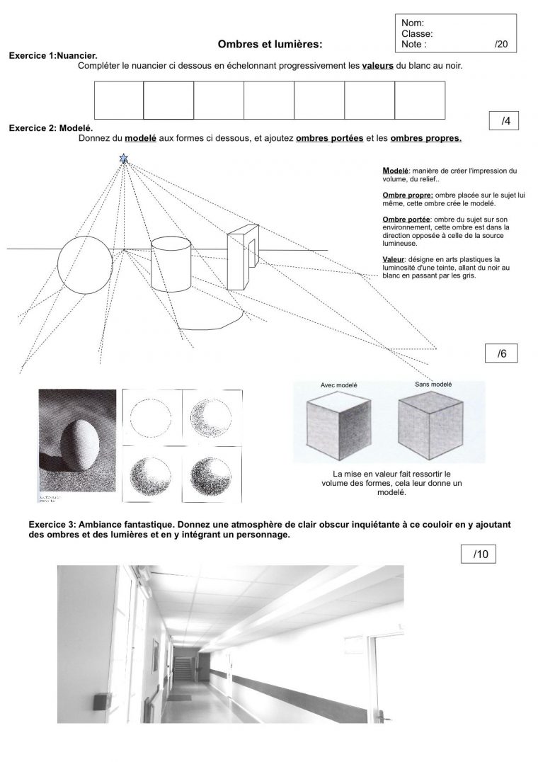 Ombre Et Lumière – Collège François Pompon | Ombre Et dedans Apprendre A Dessiner Les Ombres