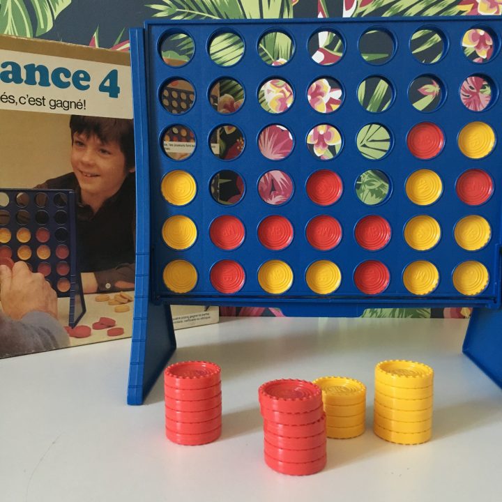 Orangevertevintage — Jeu De Sociéte Vintage Puisssance 4 à Jeux Du Puissance 4