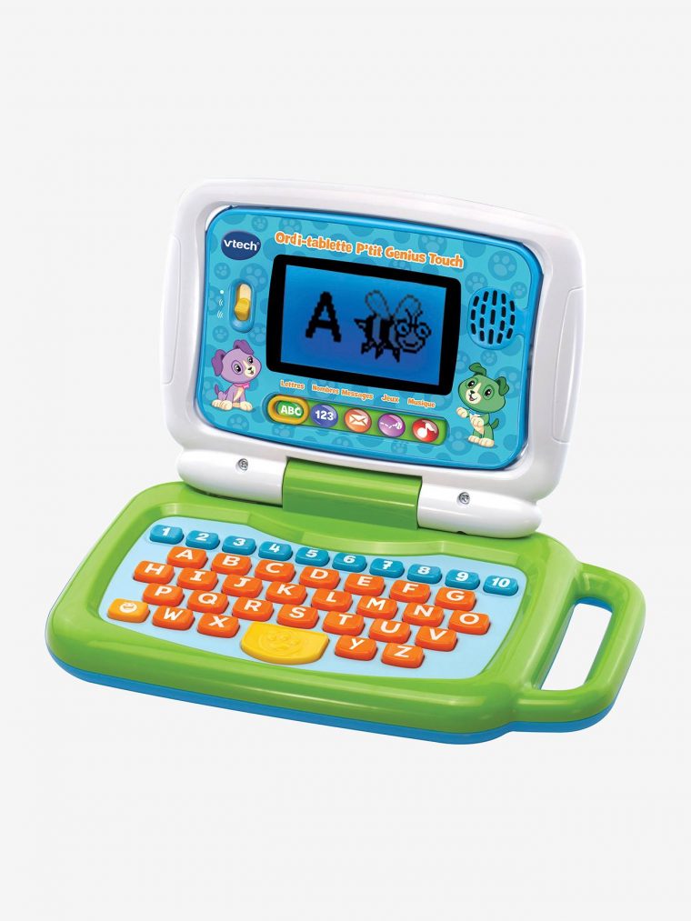 Ordi-Tablette P’Tit Genius Touch Vtech Multicolore – Vtech concernant Ordinateur Educatif Enfant