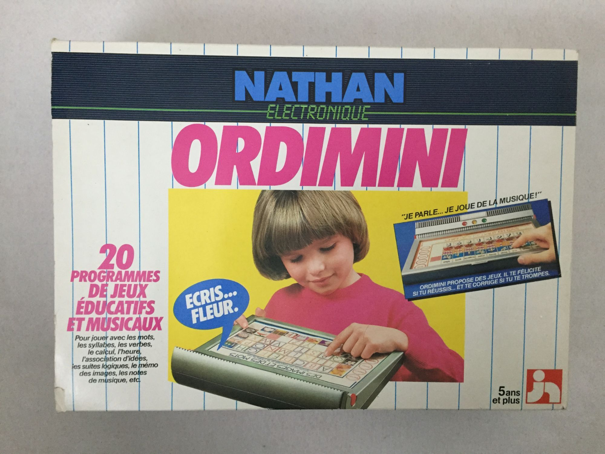 Ordimini Ordinateur Electronique Nathan 1984 Vintage (Ordi encequiconcerne Jeux Ordinateur Enfant 