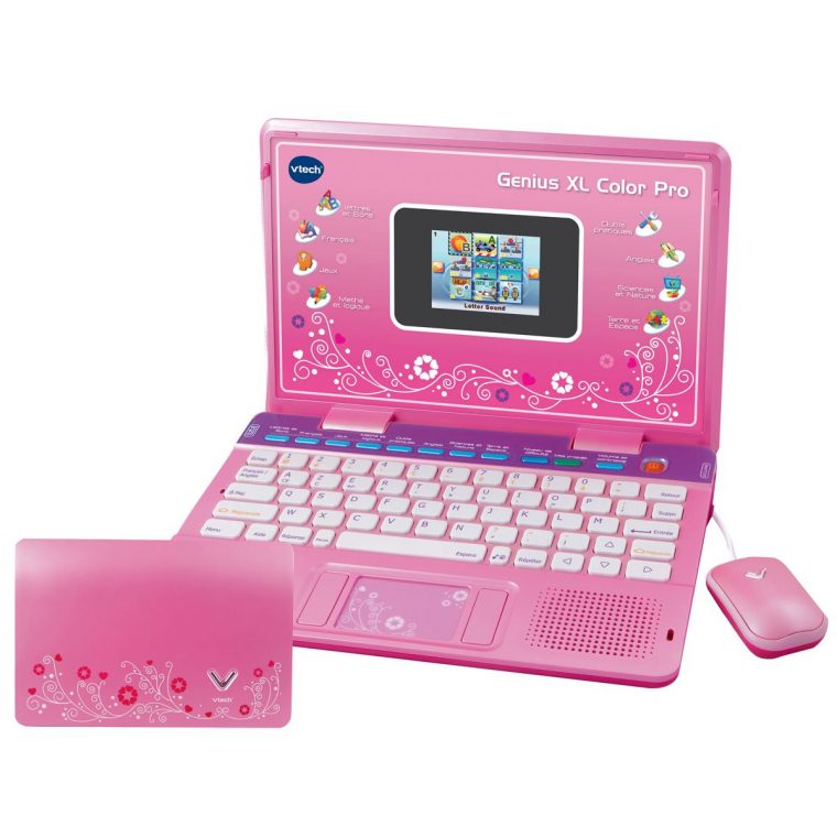 Ordinateur Genius Xl Color Pro Rose – Jeux Éducatifs – La encequiconcerne Ordinateur Educatif Enfant