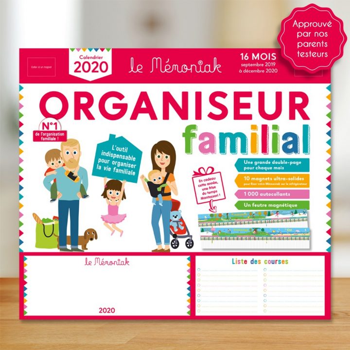 Organiseur Familial Mémoniak 2019-2020 dedans Calendrier Ludique À Imprimer