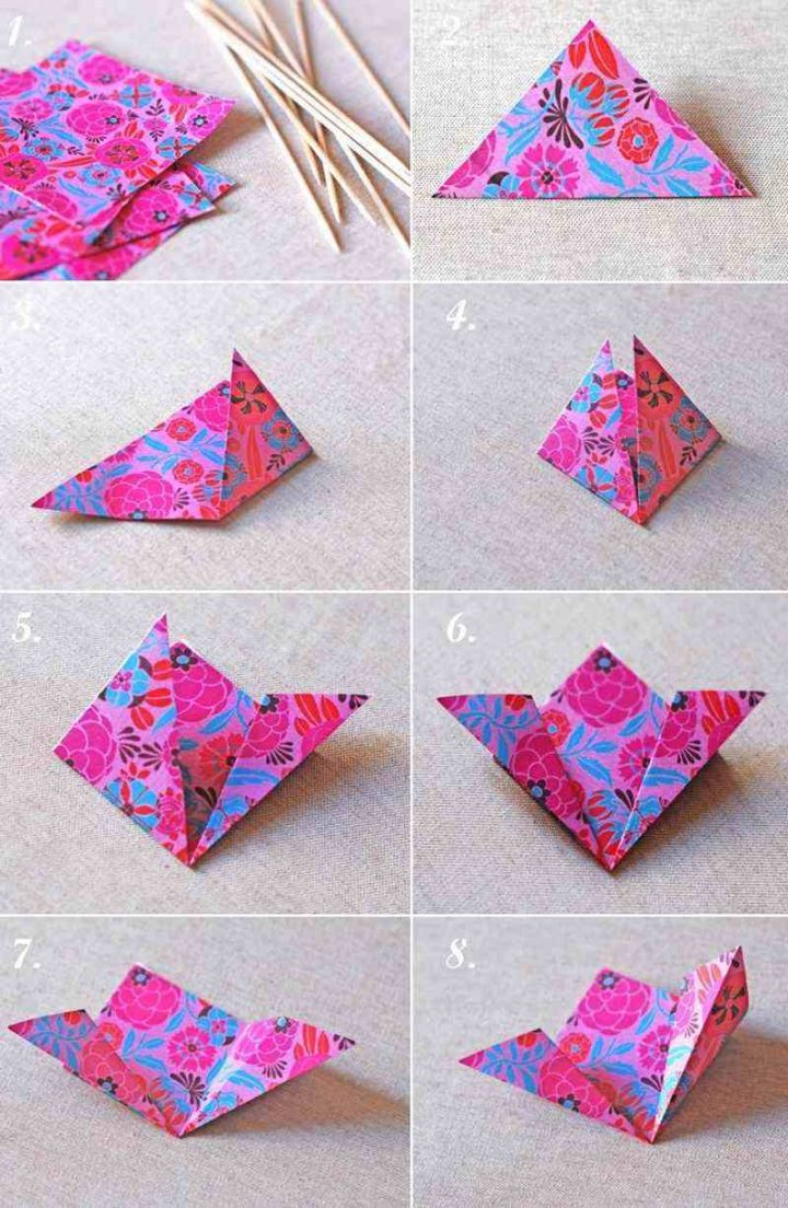 Origami Facile – 100 Idées De Pliage Papier Facile Pour concernant Decoupage Papier Facile