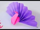 Origami: Le Paon En Papier Plié pour Pliage Papier Enfant
