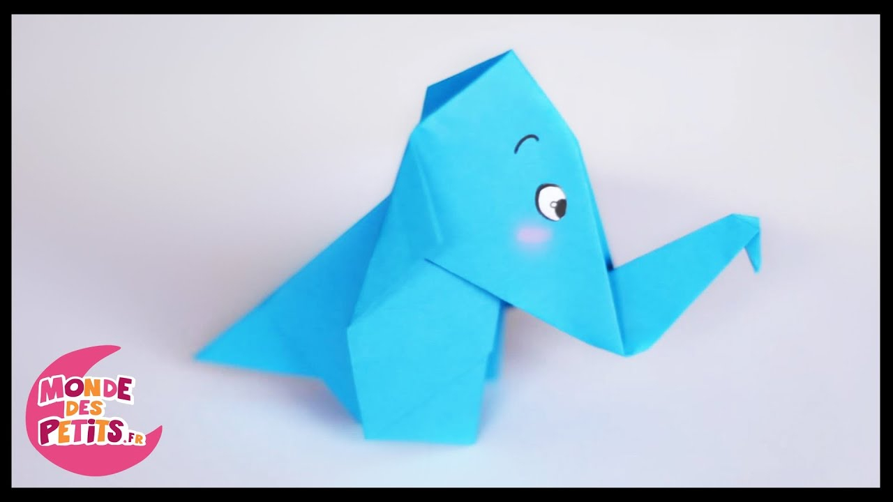 Origami:l'elephant En Papier à Pliage Papier Enfant