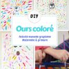 Ours Coloré (Art Visuel Et Graphisme) | Travaux Manuels dedans Activité Manuelle 4 Ans