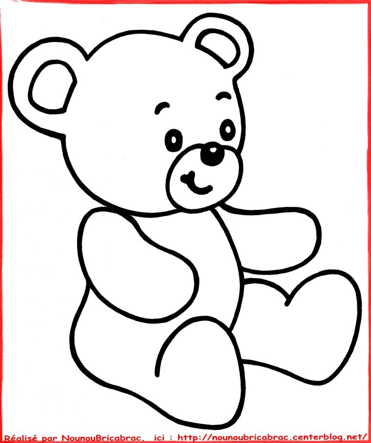 Ourson À Colorier | Coloriage Nounours, Coloriage Ours Et intérieur Ourson A Colorier Et Imprimer