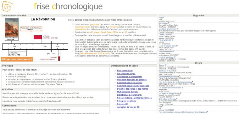 Outil En Ligne Pour Faire Une Frise Chronologique concernant Jeux Pédagogiques En Ligne