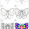 Page Montre Comment Apprendre Étape Par Étape Pour Dessiner Un Papillon.  Développer Des Compétences Pour Enfants Dessin Et De Coloriage. Image à Papillon À Dessiner