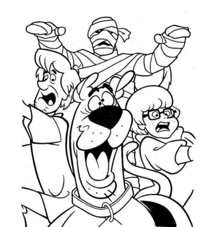 Pages Coloring ~ Free Scooby Doo Coloring Pages Online intérieur Scooby Doo À Colorier