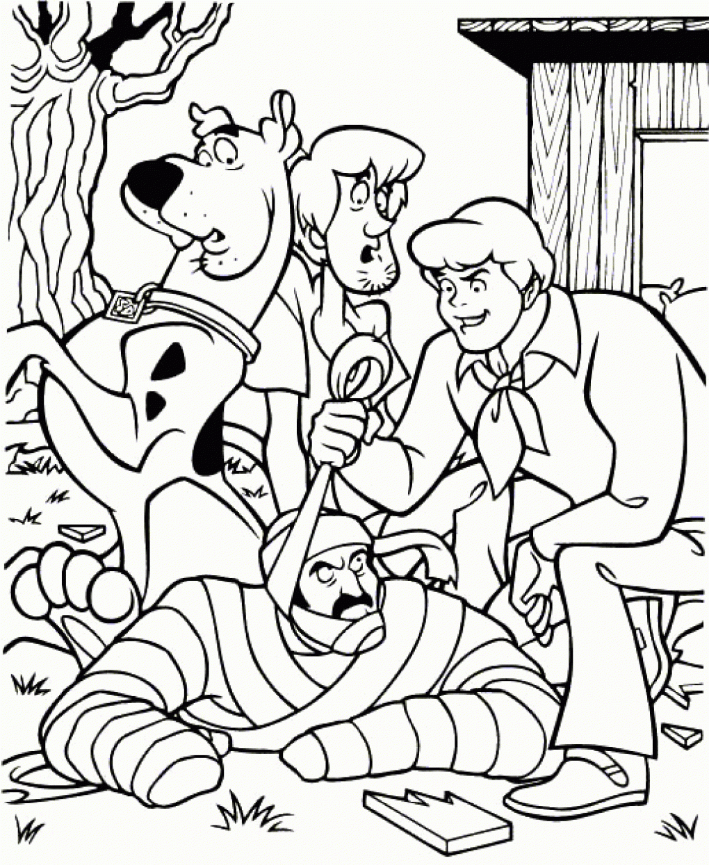 Pages Coloring ~ Scooby Doo Coloring Pages And Friends For à Scooby Doo À Colorier