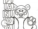 Panda À Colorier Tenir Un Blocs Avec Panda Lettre tout Panda À Colorier