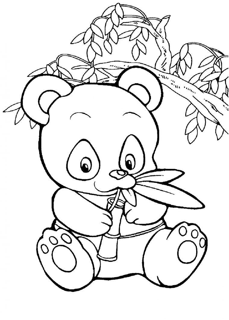 Panda ‡ Imprimer Unique Panda Coloring Pages For Preschool intérieur Panda À Colorier