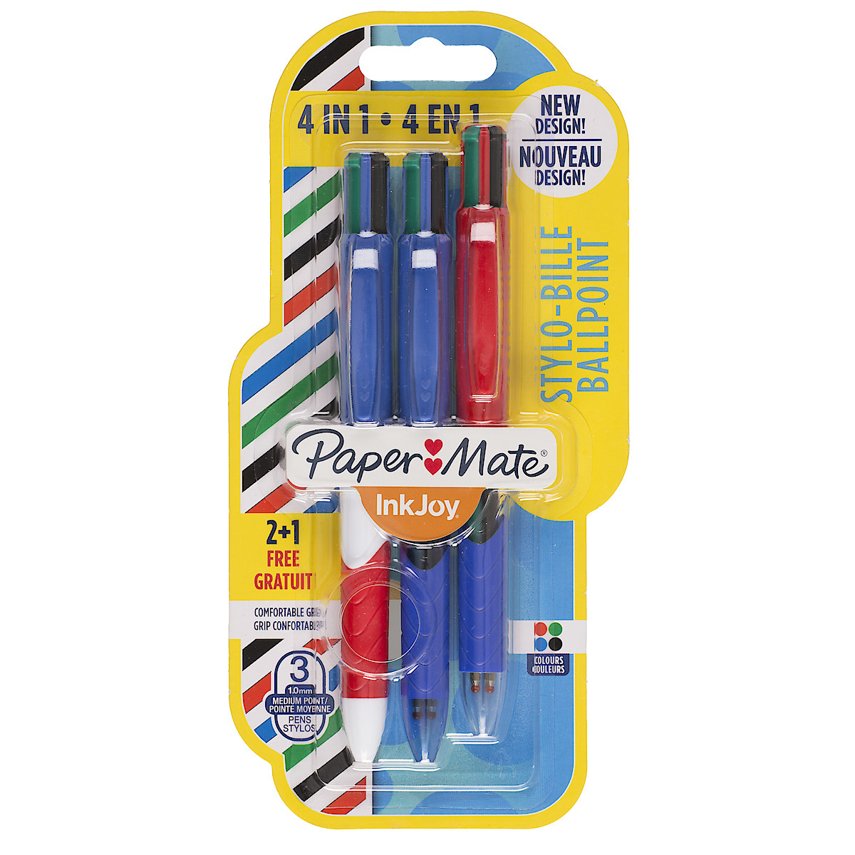 Paper Mate Inkjoy Quatro Ballpoint Pens, 3-Pack | Clas Ohlson encequiconcerne Paper Toy Gratuit