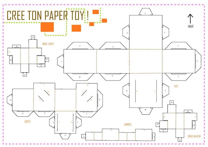 Paper Toys Vierge | Paper Toy, Vierge, Typographie encequiconcerne Paper Toy A Imprimer