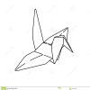 Papier D'origami D'oiseau Simple Vecteur D'illustration Au dedans Dessin D Oiseau Simple