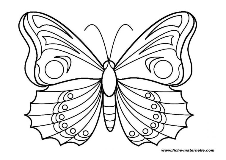 Papillon #14 (Animaux) – Coloriages À Imprimer destiné Dessin Papillon À Colorier