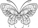 Papillon Jolis Motifs 11 - Papillons &amp; Insectes - Coloriages intérieur Dessin Papillon À Colorier