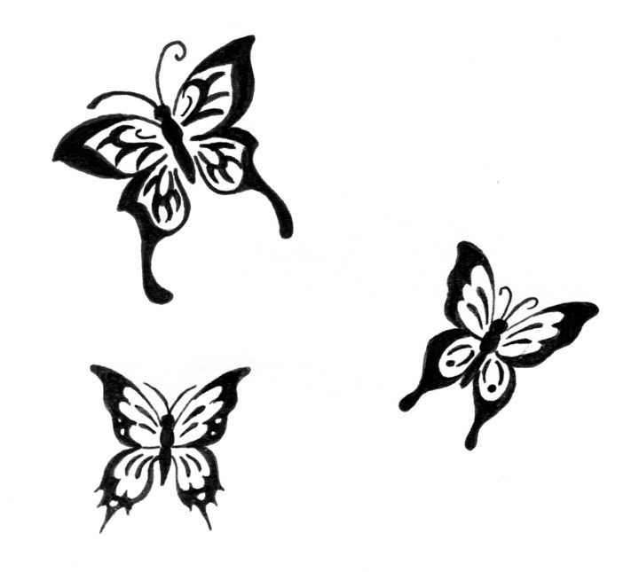 Papillon Noir Png 5 » Png Image à Papillon À Dessiner