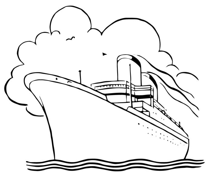 Paquebot / Bateau De Croisière #28 (Transport) – Coloriages destiné Paquebot Dessin