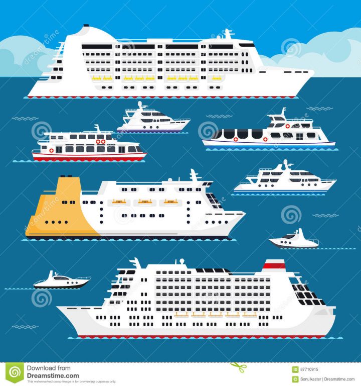 Paquebot Plat De Vacances De Vecteur De Revêtement De pour Paquebot Dessin