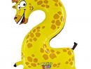 Party2U - Zooloons Numro 2 Girafe Ballon Dgonfl Jeux Et Jouets Dcorations  De Ftes Dcorations Ballons De Baudruche pour Jeux De Girafe Gratuit
