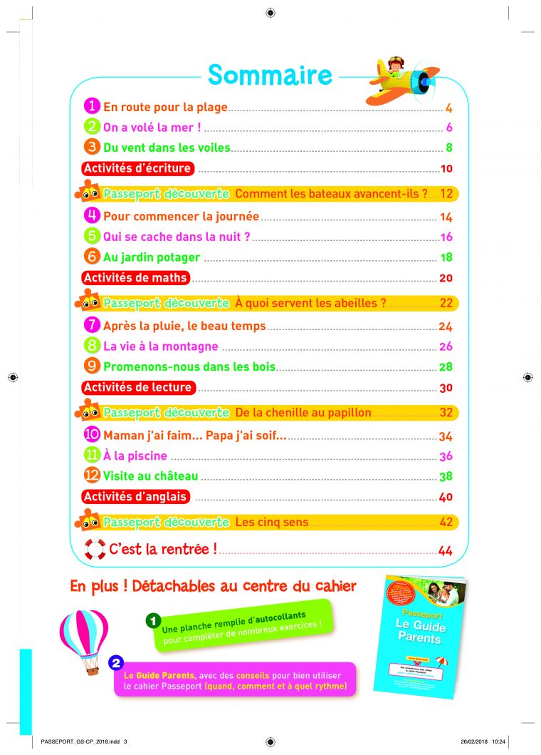 Passeport Cahier De Vacances 2019 – De La Gs Au Cp – 5/6 Ans serapportantà Cahier De Vacances Maternelle Pdf