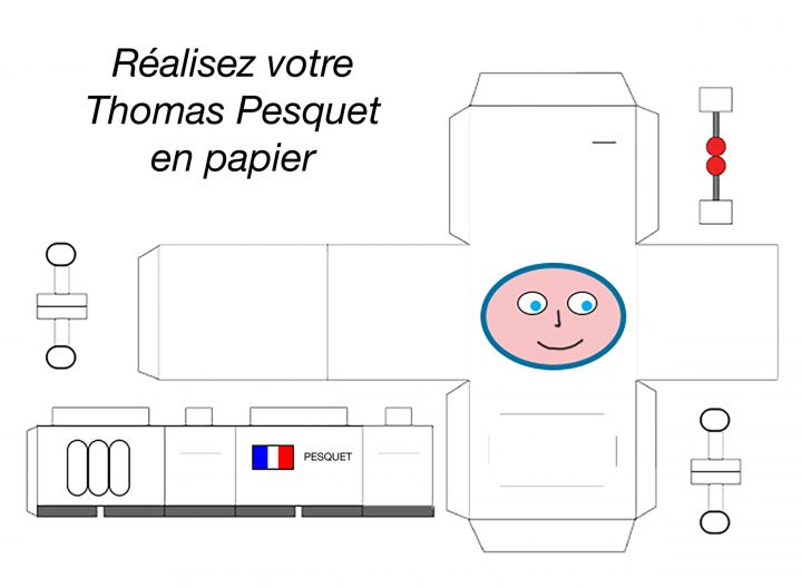 Patron Papertoy Thomas Pesquet avec Paper Toy A Imprimer