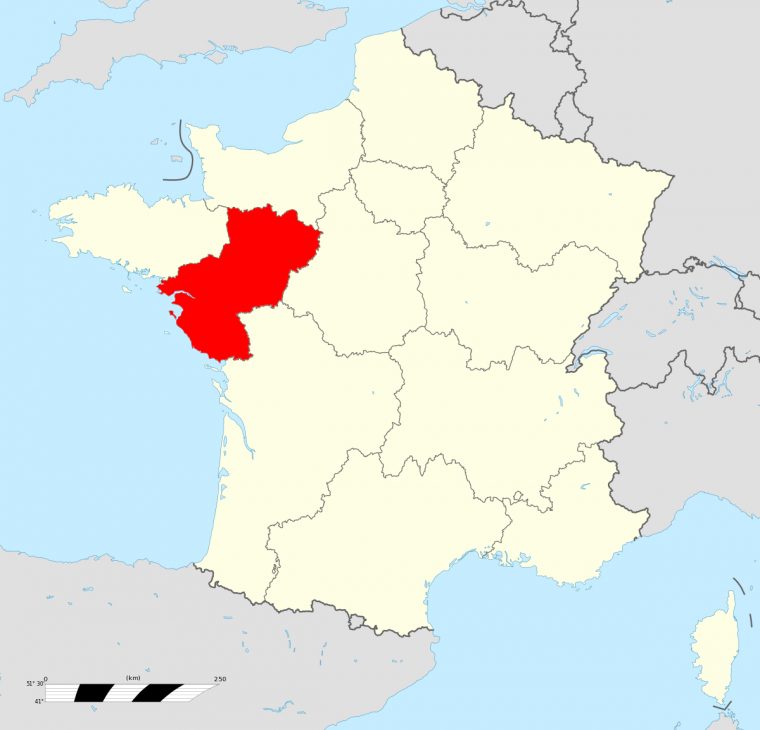 Pays De La Loire — Wikipédia dedans Carte De La France Avec Les Régions