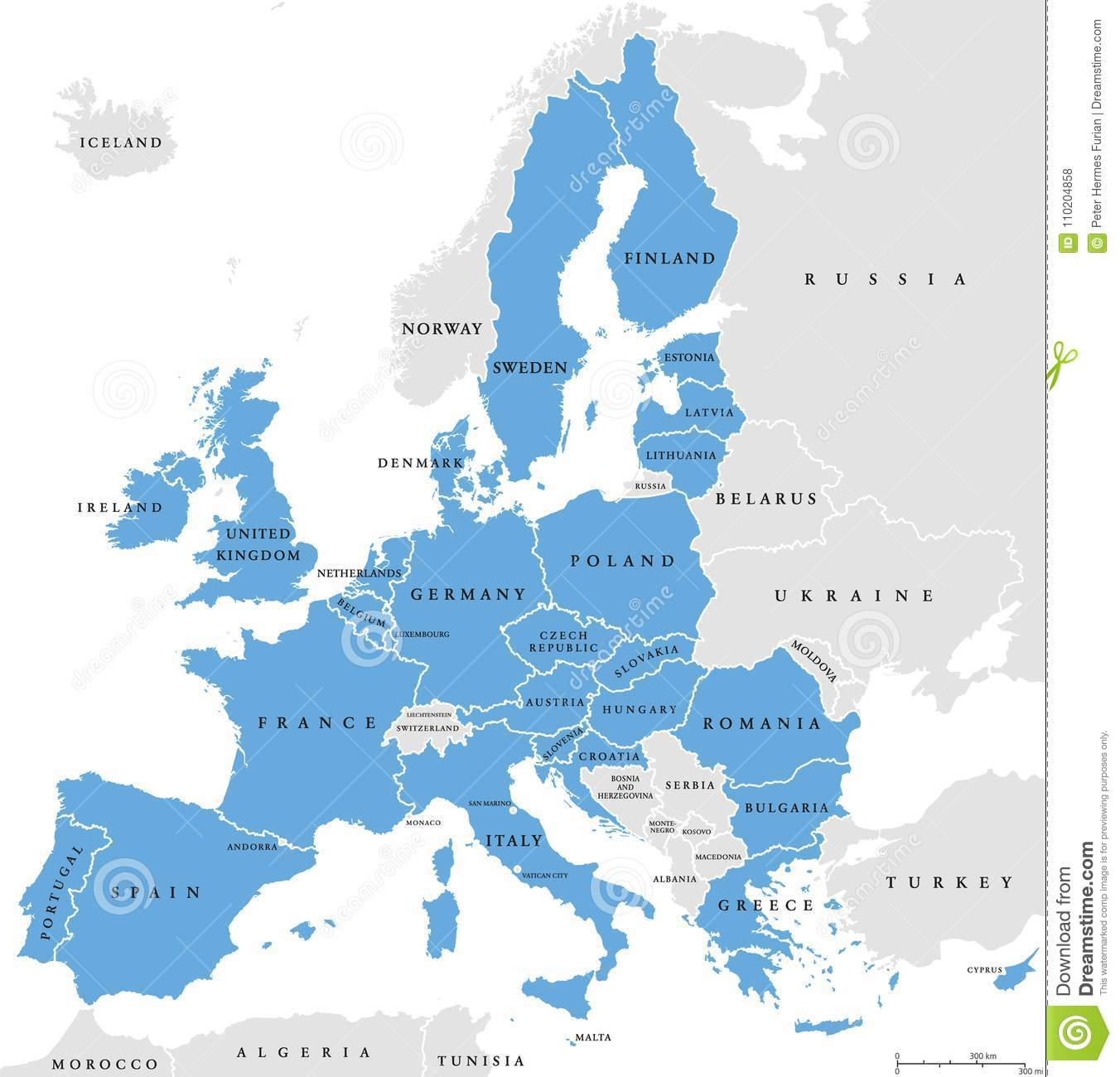 Pays De L&amp;#039;union Européenne, Étiquetage Anglais, Carte dedans Carte Union Européenne 28 Pays 