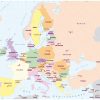 Pays Et Capitales D'europe, Avec Toponymes | Carte Europe serapportantà Carte De L Europe Avec Capitale