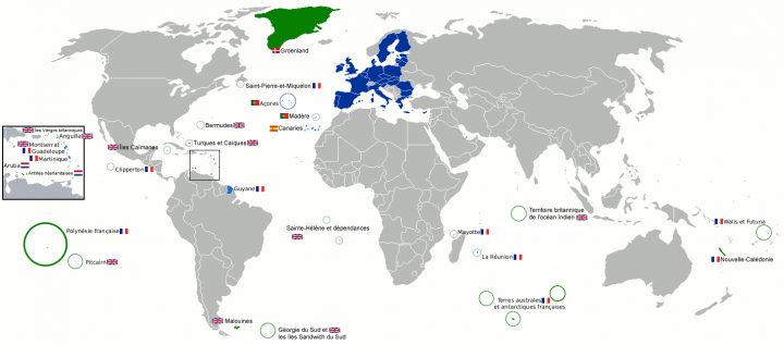 Pays Et Territoires D'outre-Mer destiné Département D Outre Mer Carte