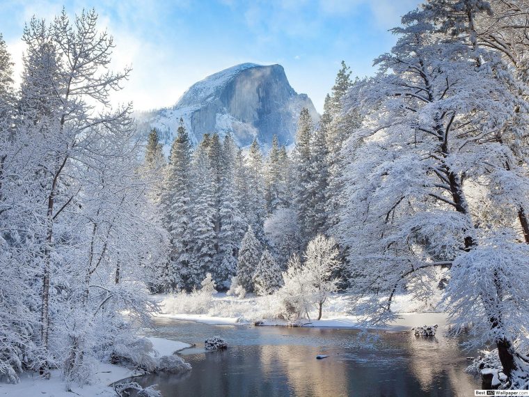 Paysage D'hiver Hd Fond D'écran Télécharger pour Dessin De Paysage D Hiver