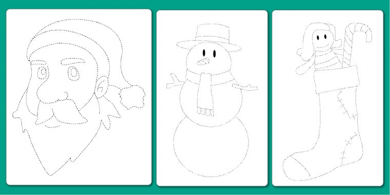 Pdf Dessin À Imprimer En Noël Graphisme Maternelle Et Cp avec Exercice Maternelle Petite Section Gratuit En Ligne