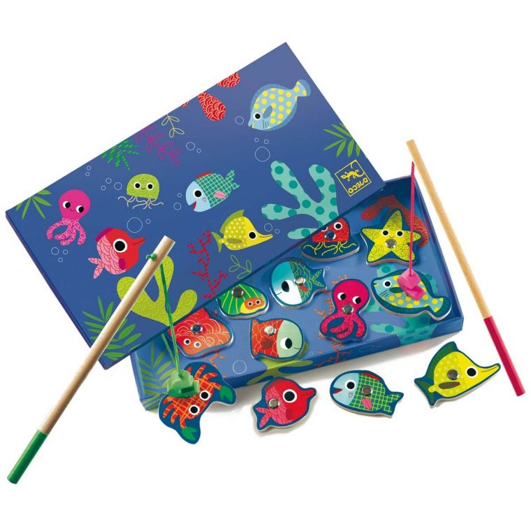 Pêche Magnétique Tropicale Djeco | Jeux De Poisson, Jouet pour Jeux En Ligne 2 Ans