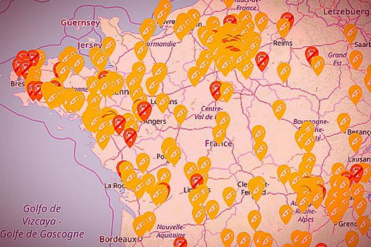 Pénurie De Carburant : Des Blocages Jusqu'au 16 Janvier serapportantà Carte De Fra