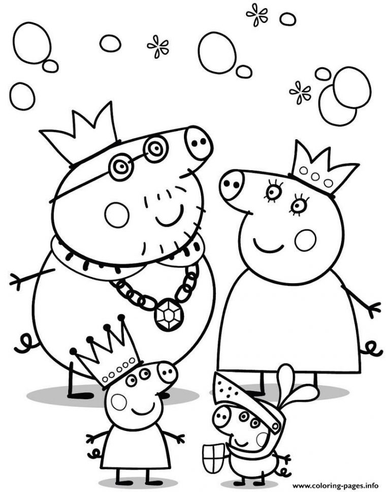 Peppa Pig Birthday Coloring Pages – Coloring Home serapportantà Peppa Pig A Colorier