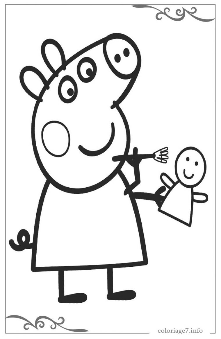 Peppa Pig Télécharger Et Imprimer Des Coloriages De Les Pour à Peppa Pig A Colorier