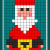 Pere-Noel_1 | Pixel Art Noel, Pixel Art, Dessin Pere Noel serapportantà Dessin Pixel Noel