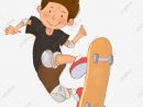 Petit Garçon Skateboard Garçon Mignon Jeu Personnage Dessiné serapportantà Jeux Des Petit Garçon