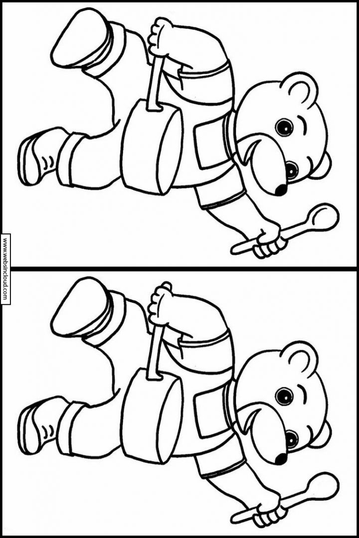 Petit Ours Brun Jeux De Trouver Les Différences À Imprimer 3 concernant Coloriage De Petit Ours Brun